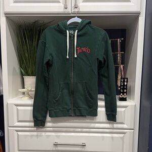 Tapatio Green Zip-Up Hoodie men small